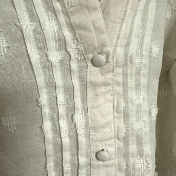 Zara Oyster Embroidered Blouse - Picture 5 of 10